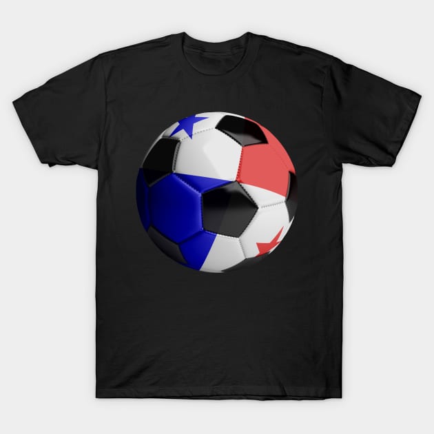 Panama Soccer Ball T-Shirt by reapolo